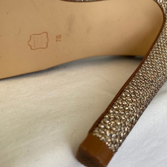 Caparros gold sparkly shimmer heels size 7 - Picture 5 of 5